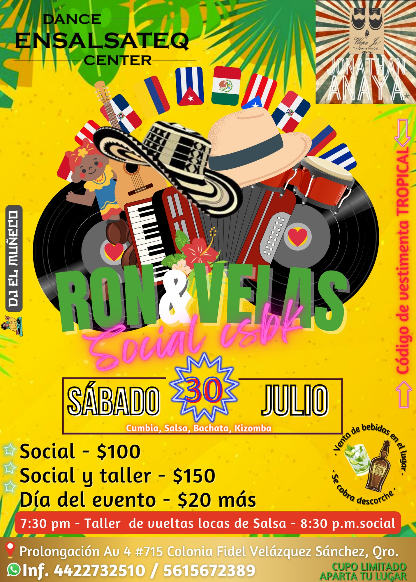Súper Social increíble Ron & Velas - 30 de julio