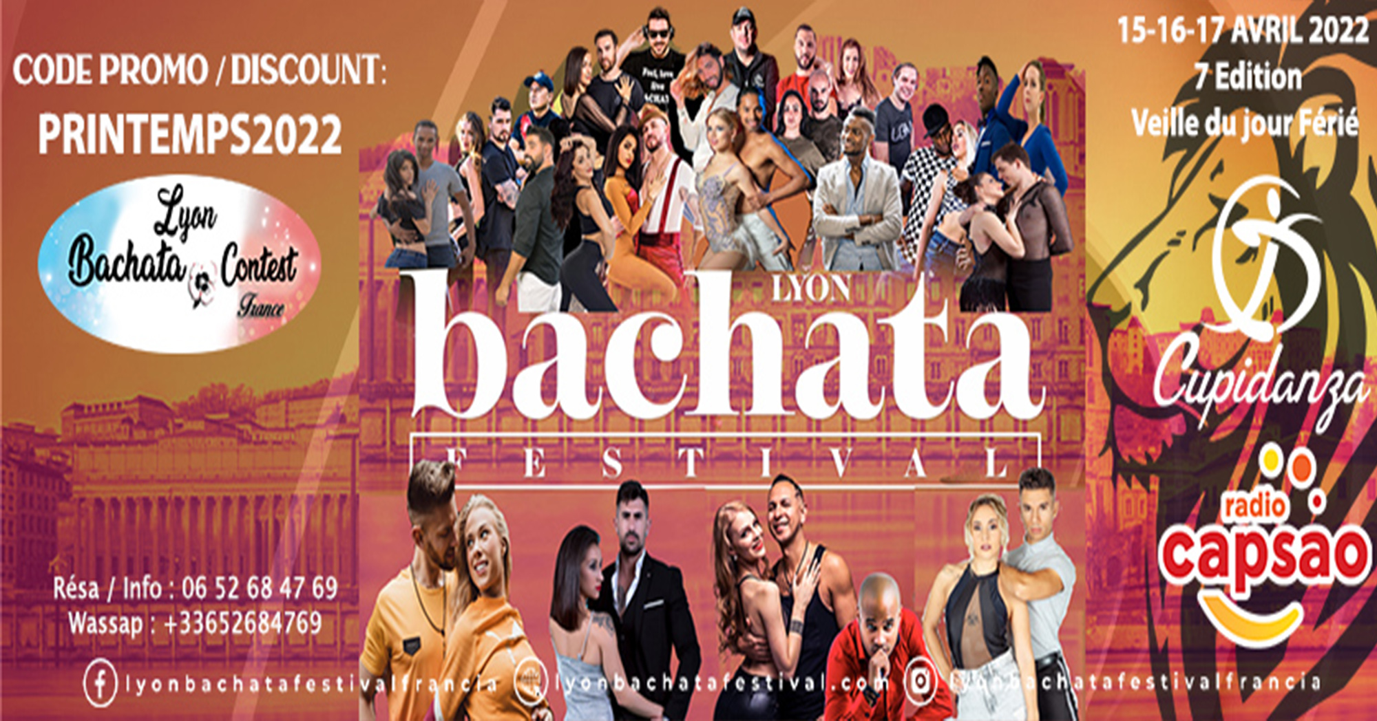 Lyon Bachata Festival 15-16-17 Avril 2022 France Official