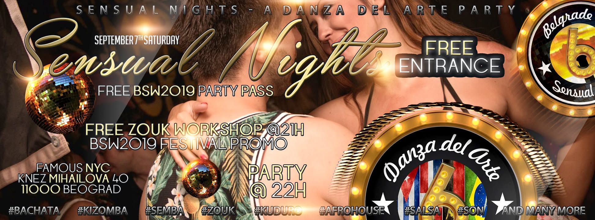 Sensual Nights 2019 - Last Free BSW 2019 Party Pass Draw in BG!