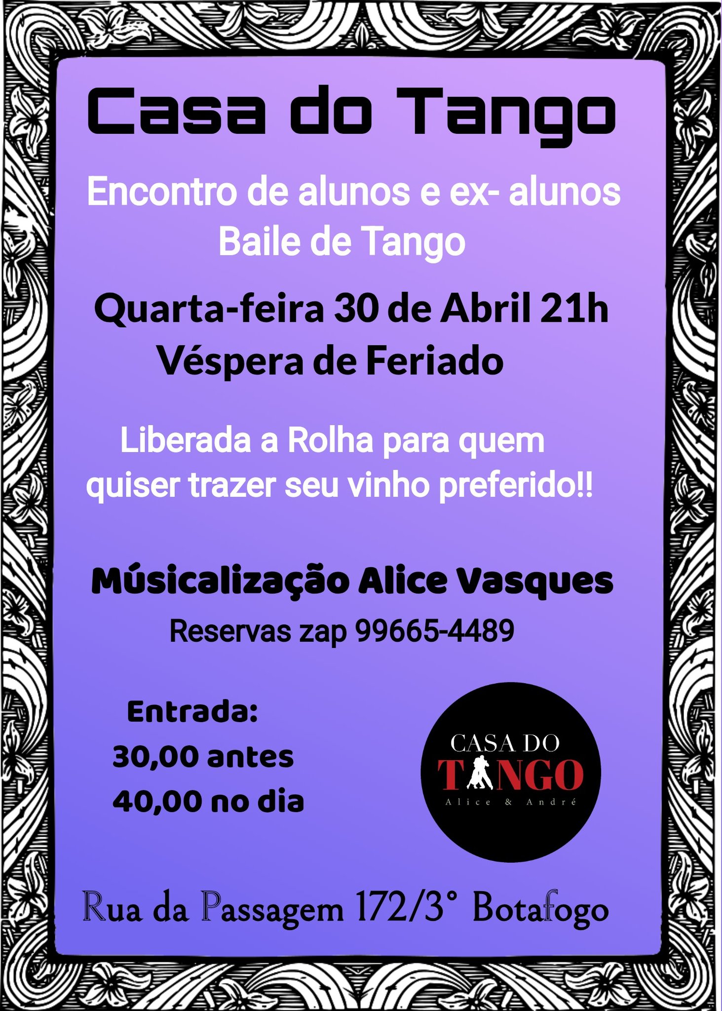 Festa Encontro de Alunos e Ex-alunos Casa do Tango