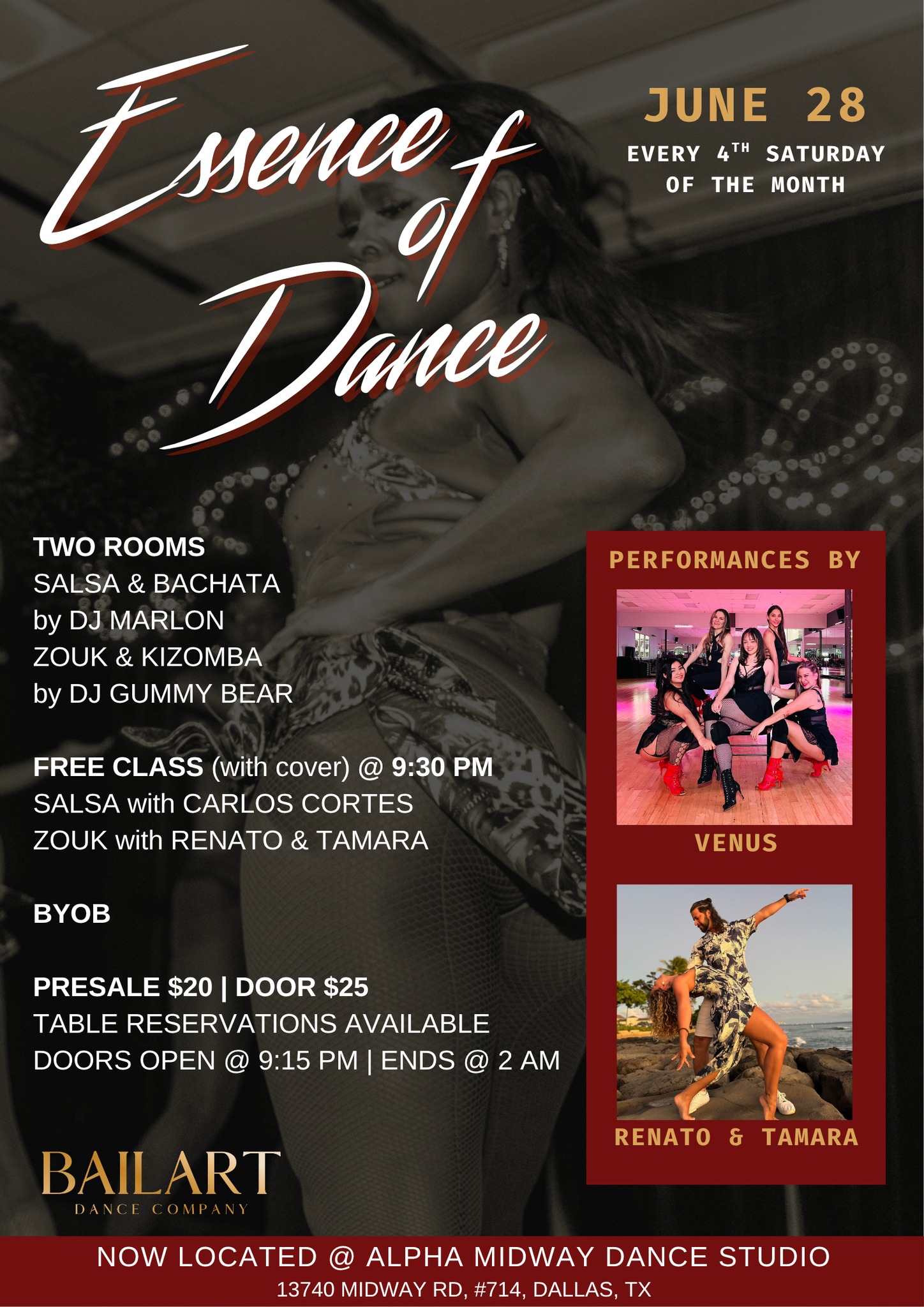 Essence of Dance! - Salsa, Bachata, Kizomba, & Zouk Social