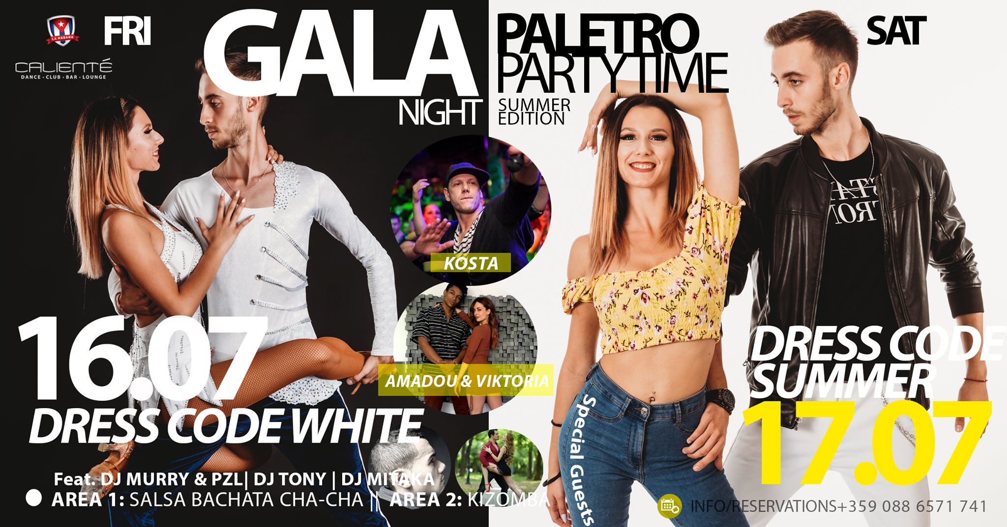 GALA night + Paletro Party w Milen & Plamena