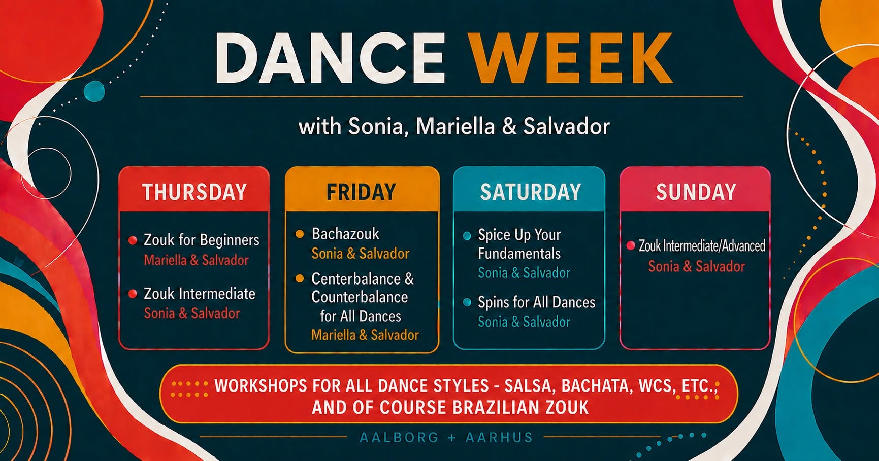 DANCE WEEK with Sonia, Mariella & Salvador