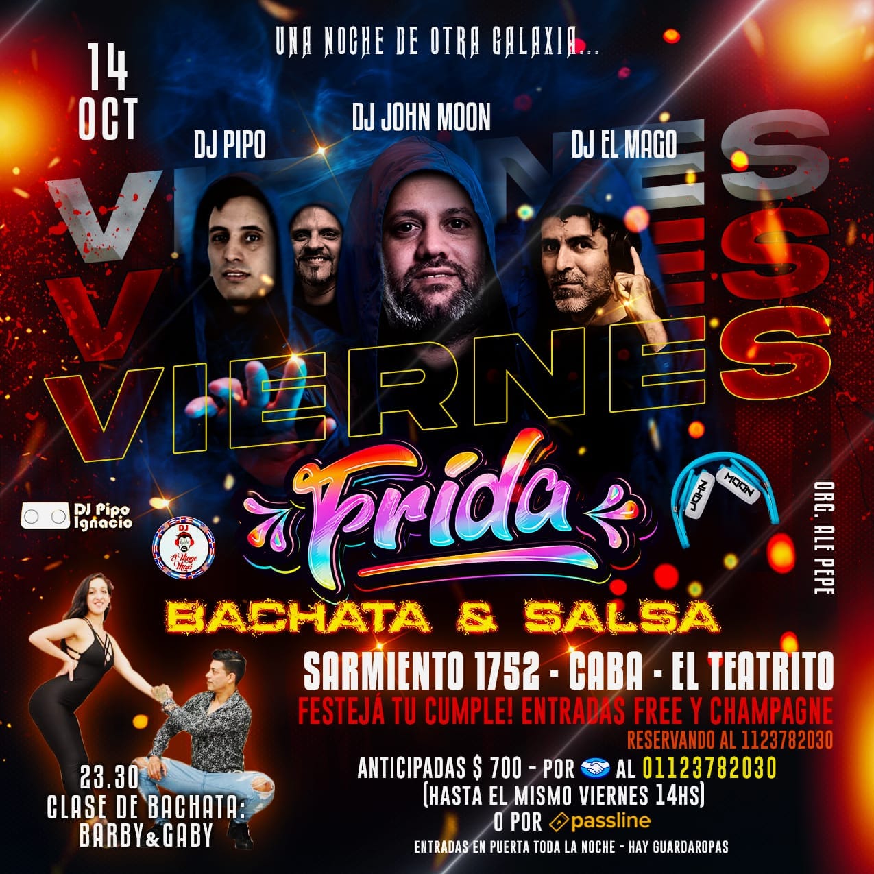 Fiesta "FRIDA" Bachata & Salsa - Una Noche de Otra Galaxia...