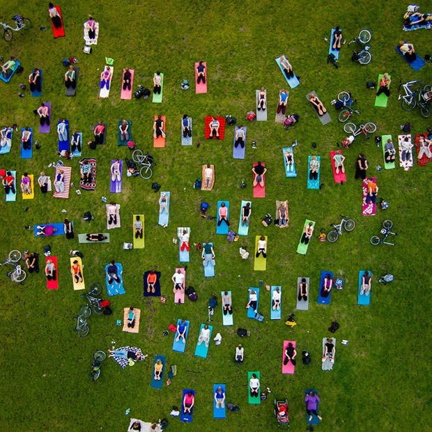 FREE*Outdoor*YOGA & Pop-Up Dance Party at the DRONE ACADEMY!