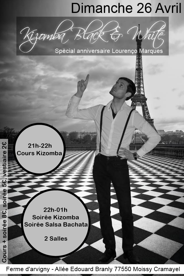 Cours et soiree kizomba spécial anniversaire Lourenço Marques