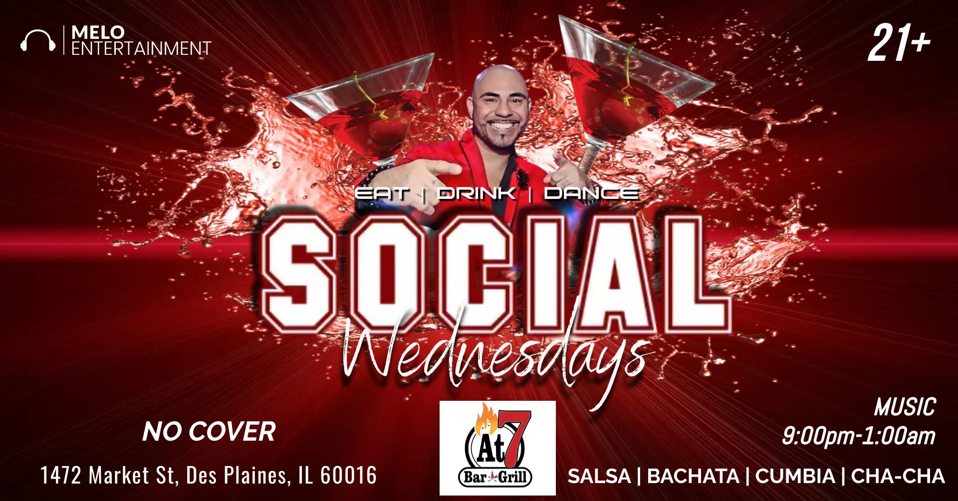 Social Wednesdays Featuring Guest DJ Helio & No Cover all night