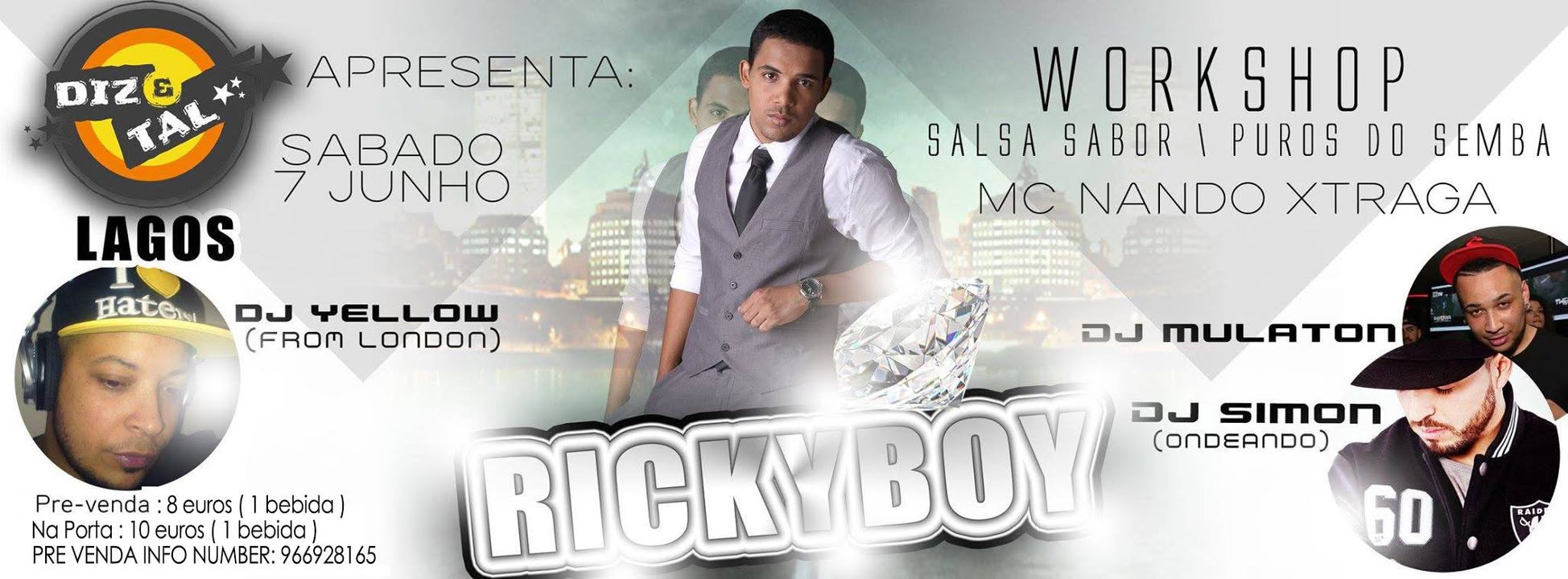 KIZOMBA NIGHT " RICKY BOY_DJ SIMON & DJ YELLOW "