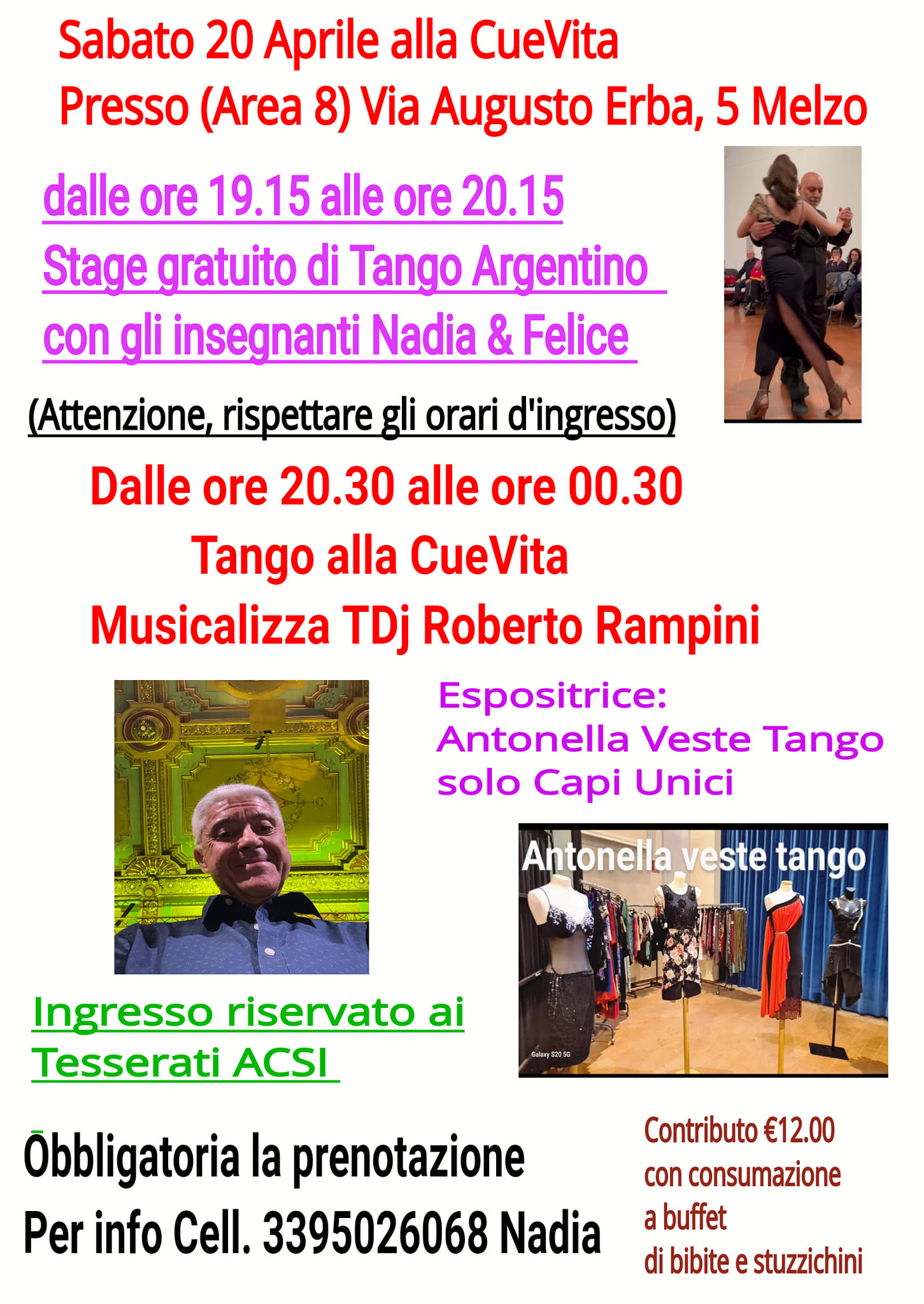 Tango alla CueVita