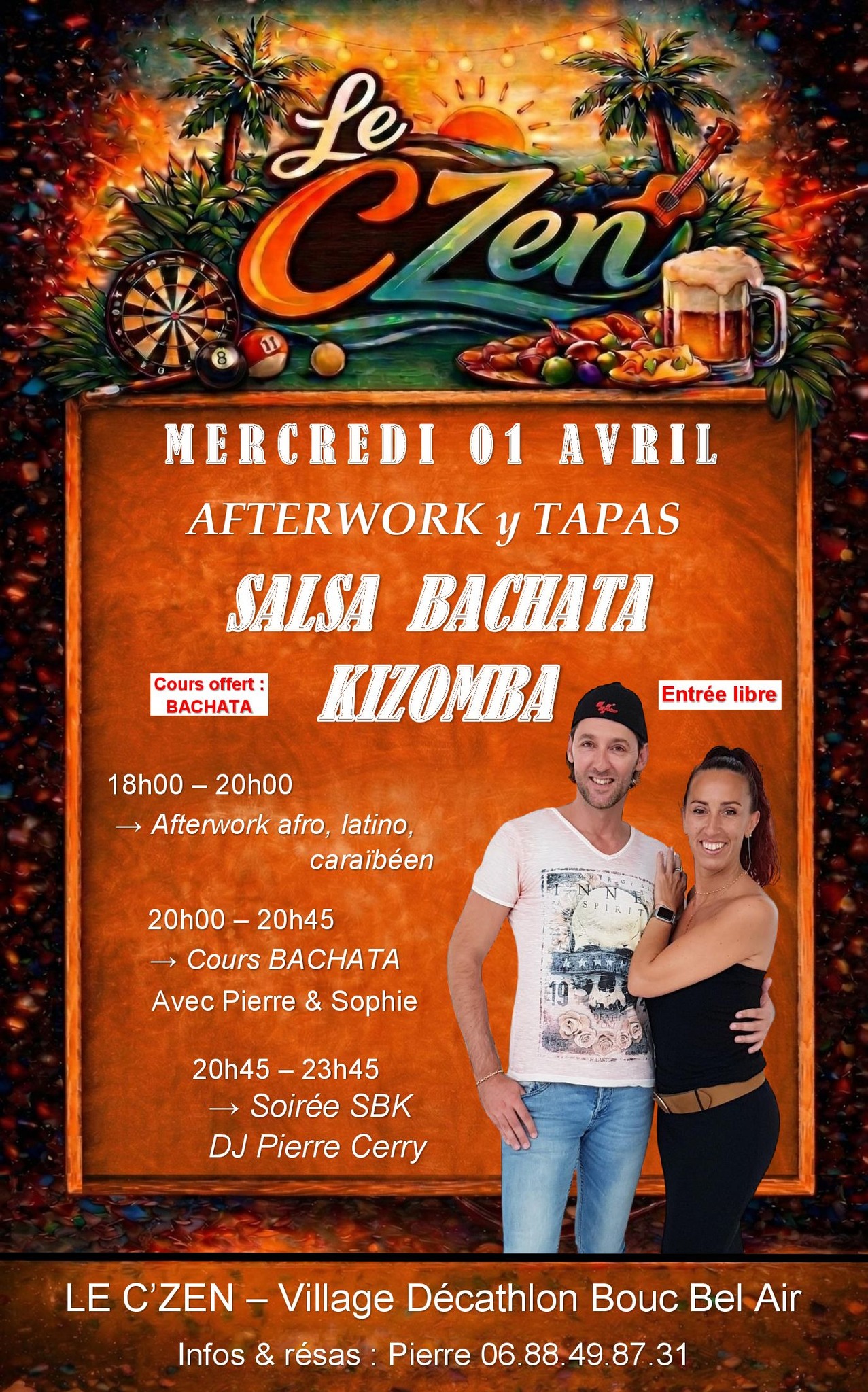 Nouveau ! A BBA au C'ZEN : Afterwork SBK y Tapas
