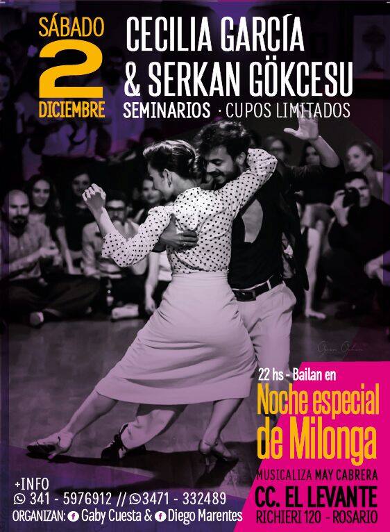 Cecilia Garcia y Serkan Gökcesu, en Rosario.