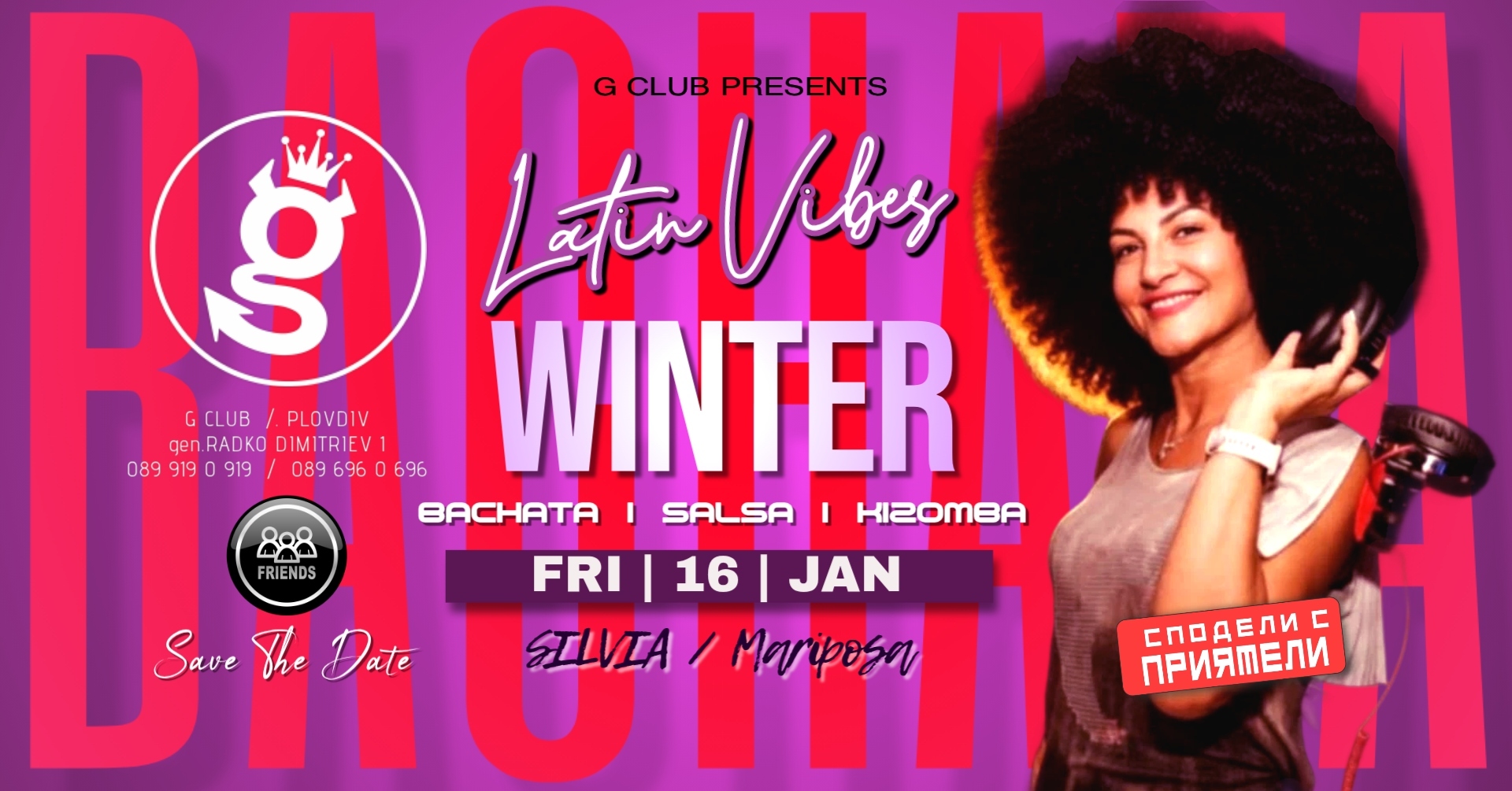 LATIN VIBE @ G Winter SILVIA Mariposa
