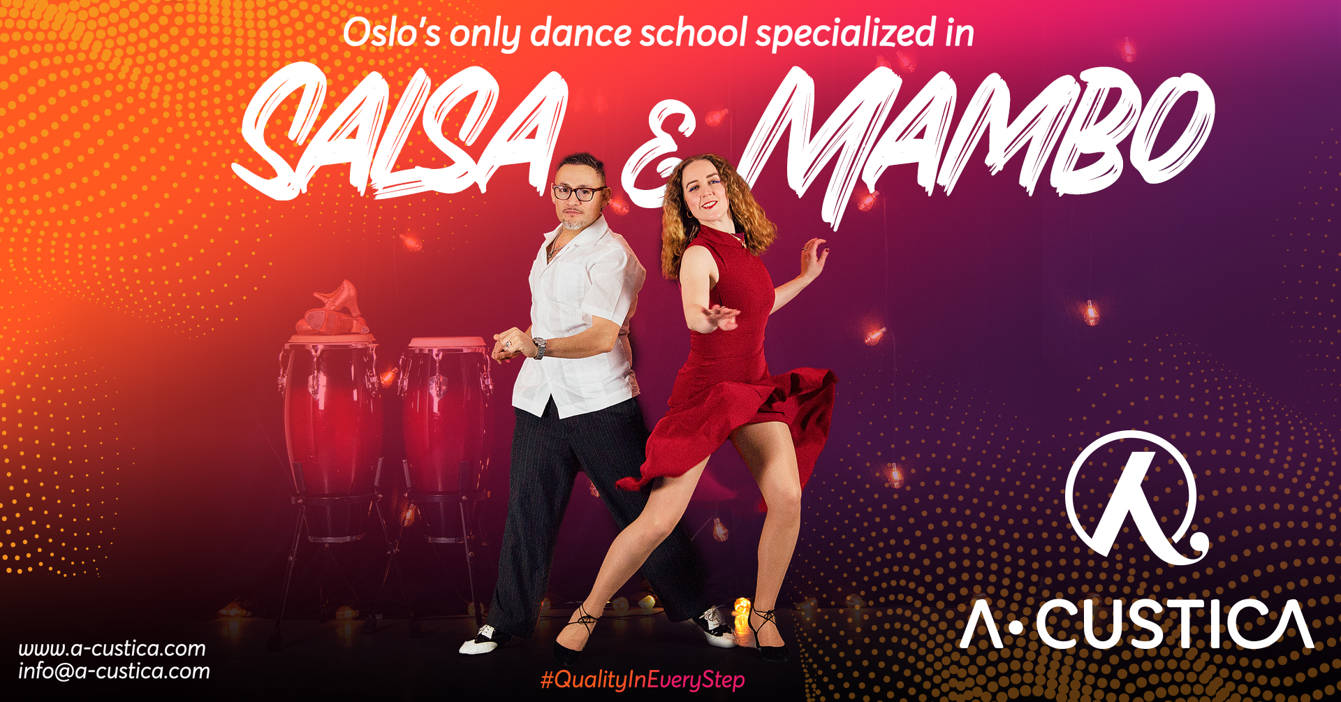 SALSA MAMBO - New round of beginners level 1 & 2 - int. advanced classes on 50%