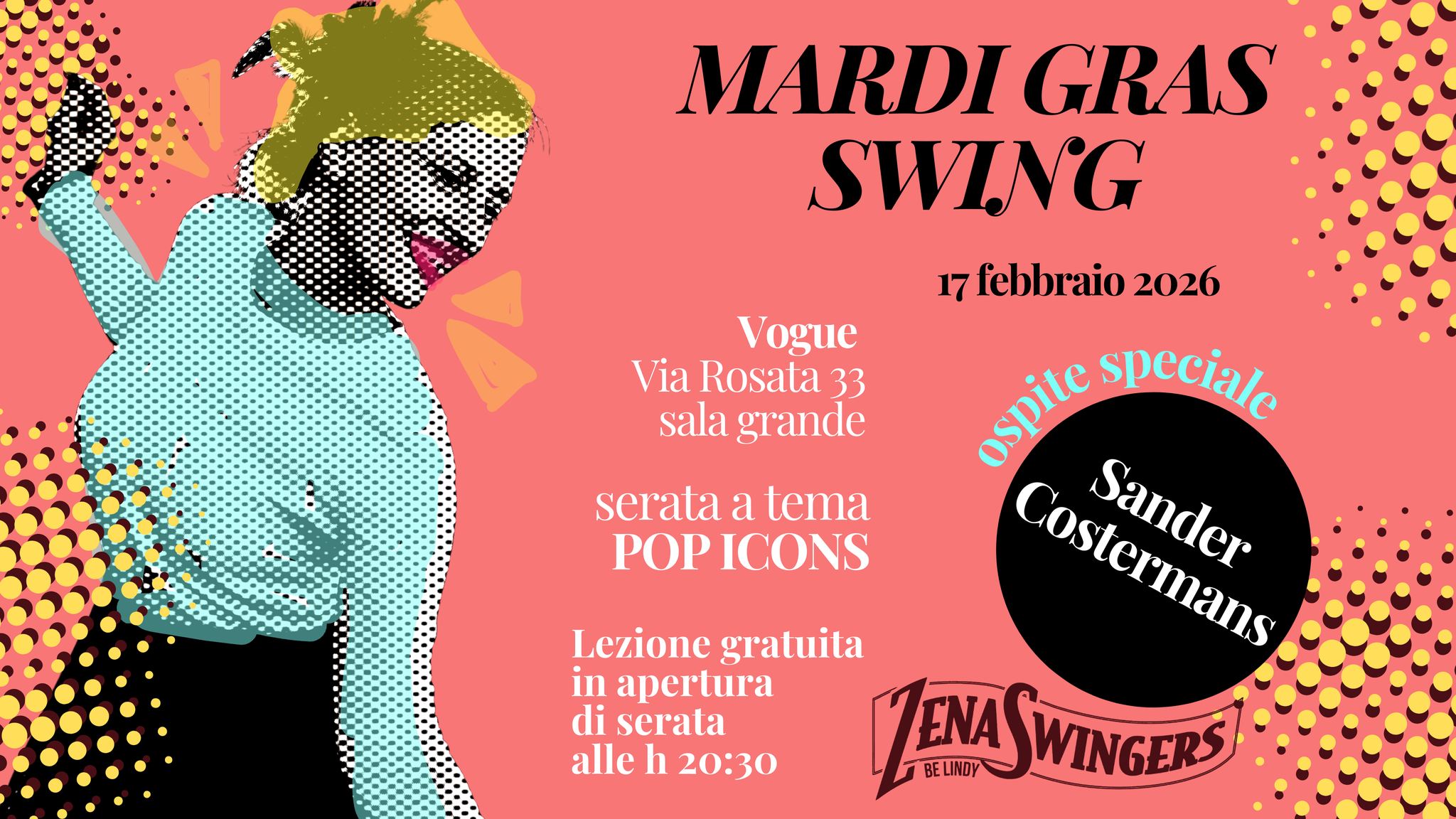 Mardi Gras Swing - Carneval Party - Ospite Sander Costermans