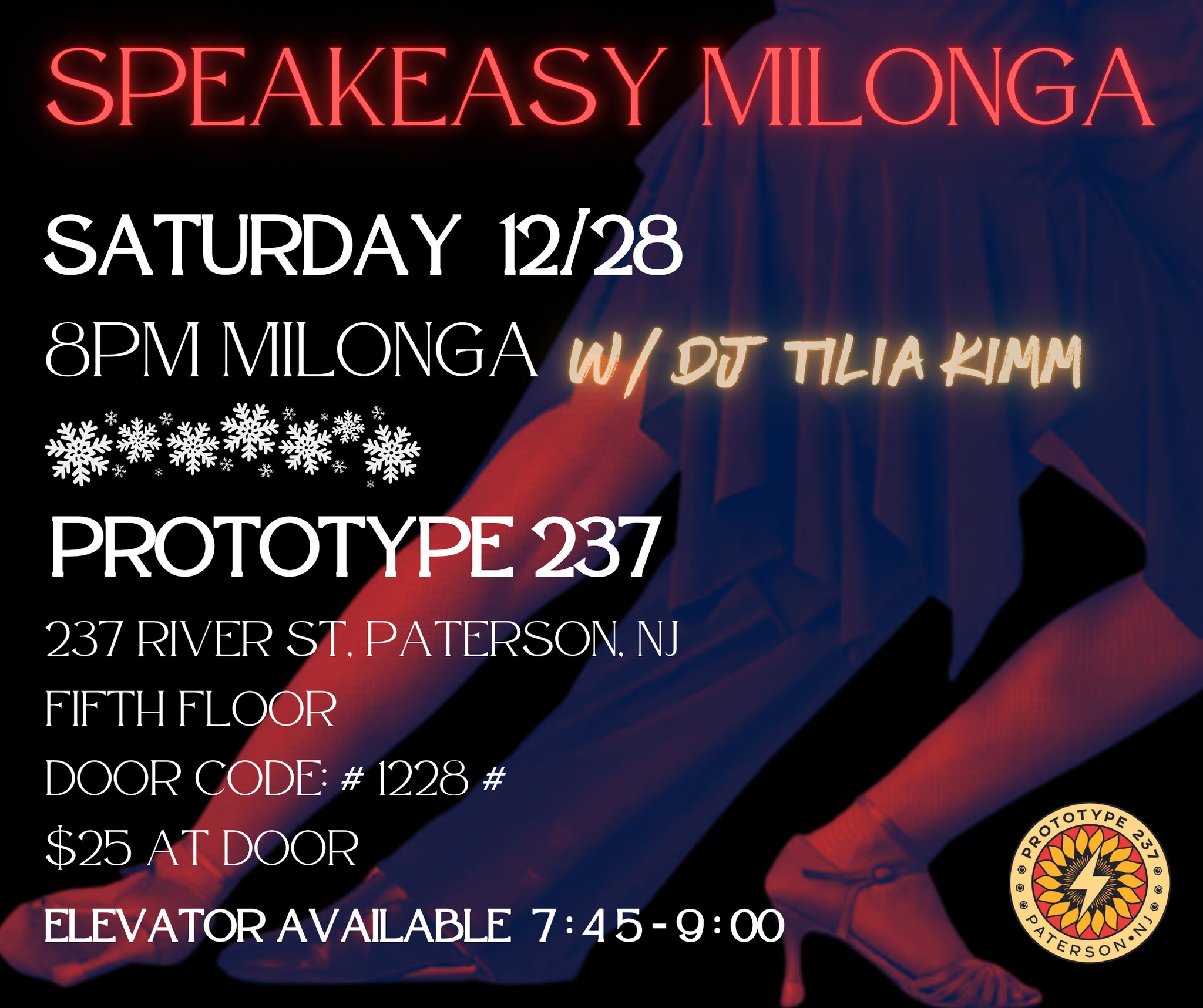 Speakeasy Milonga w DJ Tilia Kimm