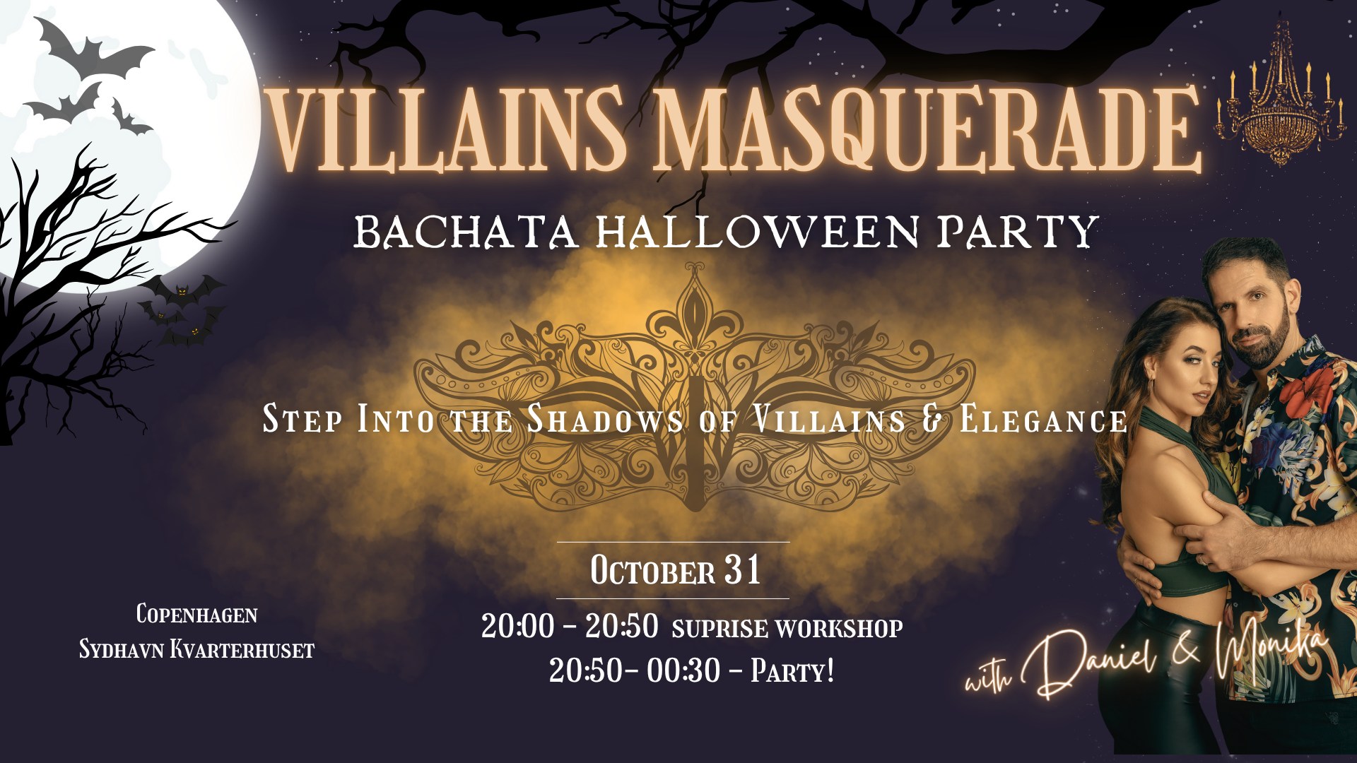 Bachata Halloween - Villains Masquerade with Daniel & Monika