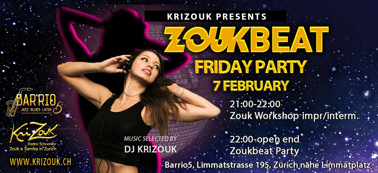 Zoukbeat Friday Party & Workshop