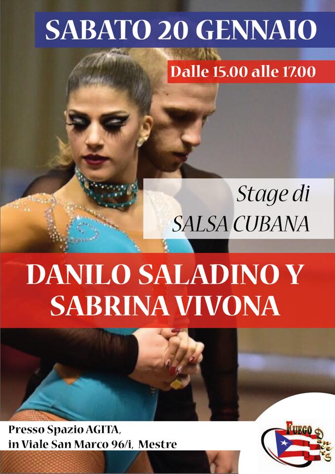 STAGE DI SALSA CUBANA con Danilo Saladino y Sabrina Vivona