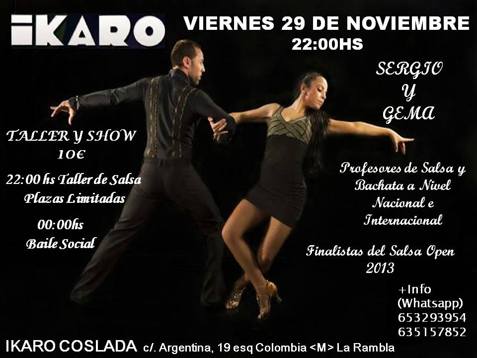 SERGIO Y GEMA EN IKARO COSLADA