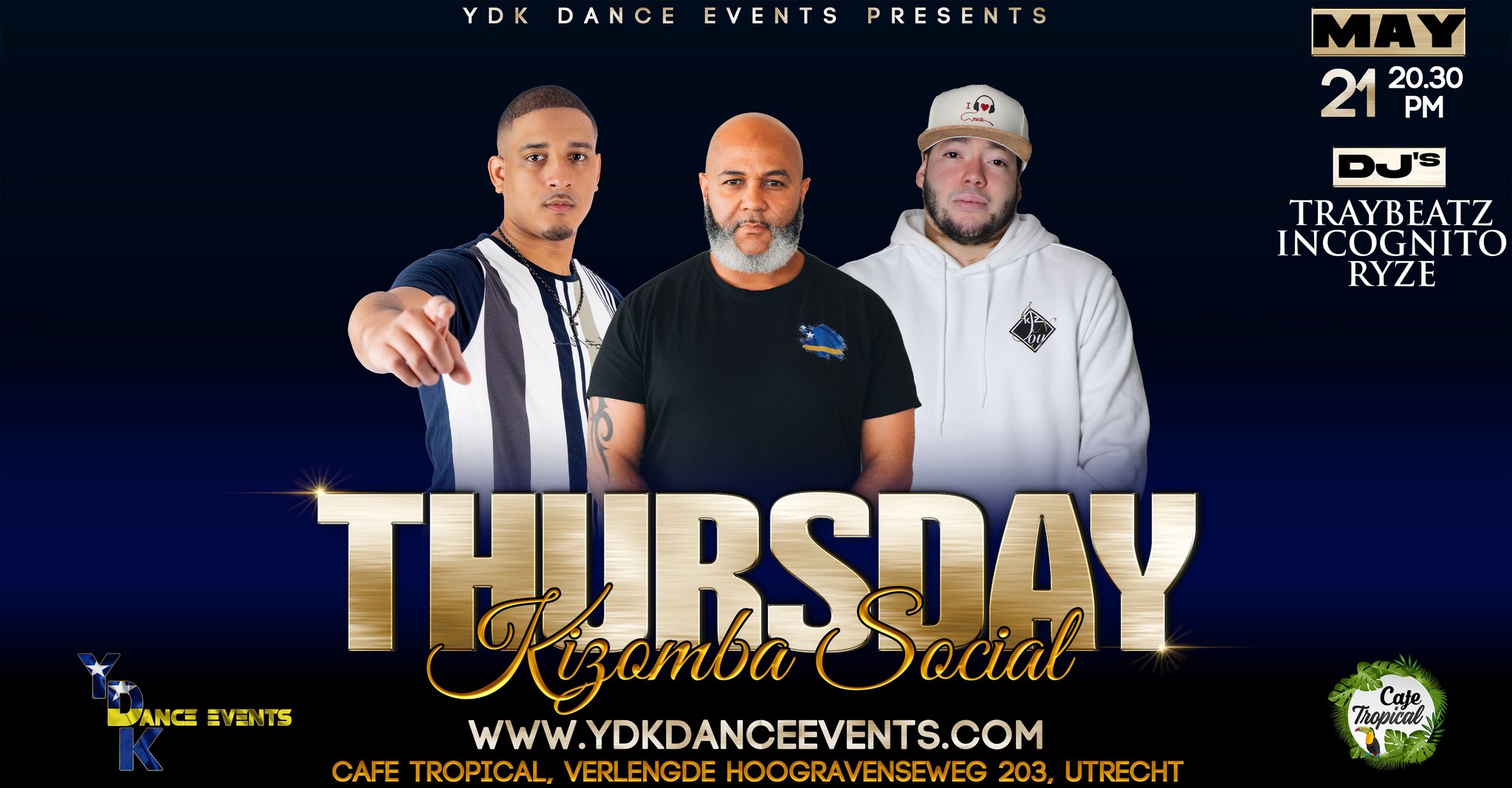 Thursday Kizomba Social Dj Traybeatz & Dj Incognito & Dj Ryze