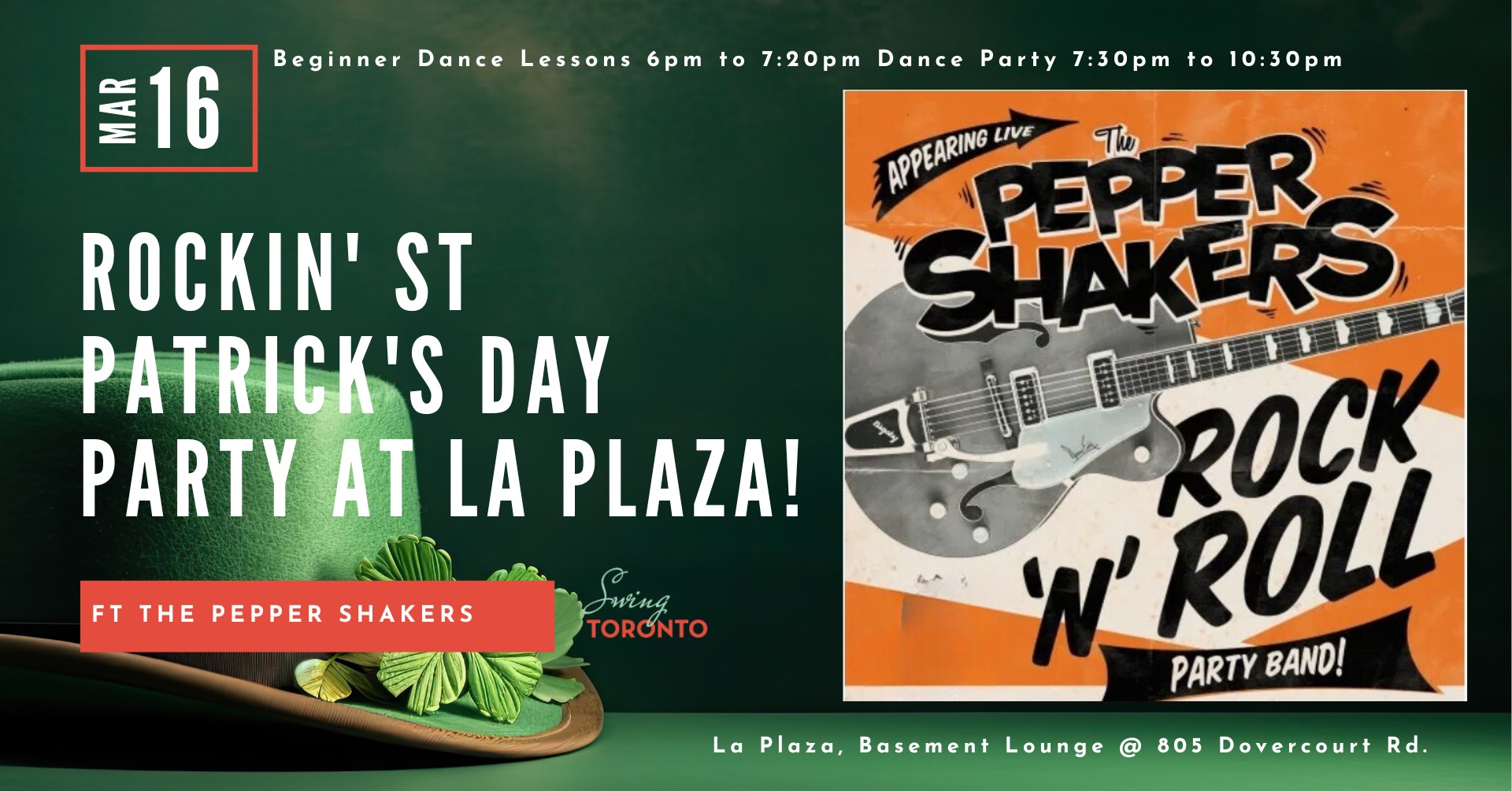 Rockin' St Patrick's Party ☘️ ft The Pepper Shakers! Dance Lessons & Party!