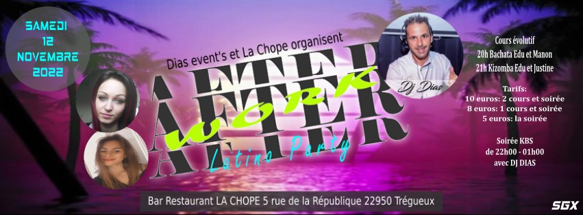 AFTHER WORK LATINO PARTY - samedi 12 11 2022