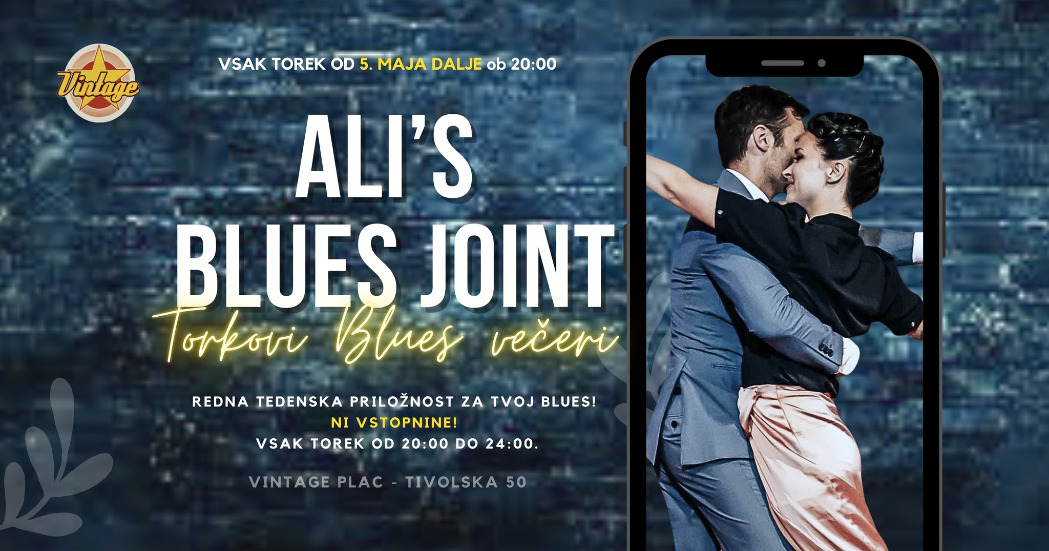ALI's BLUES JOINT - redni torkovi Blues večeri in preplesavanja