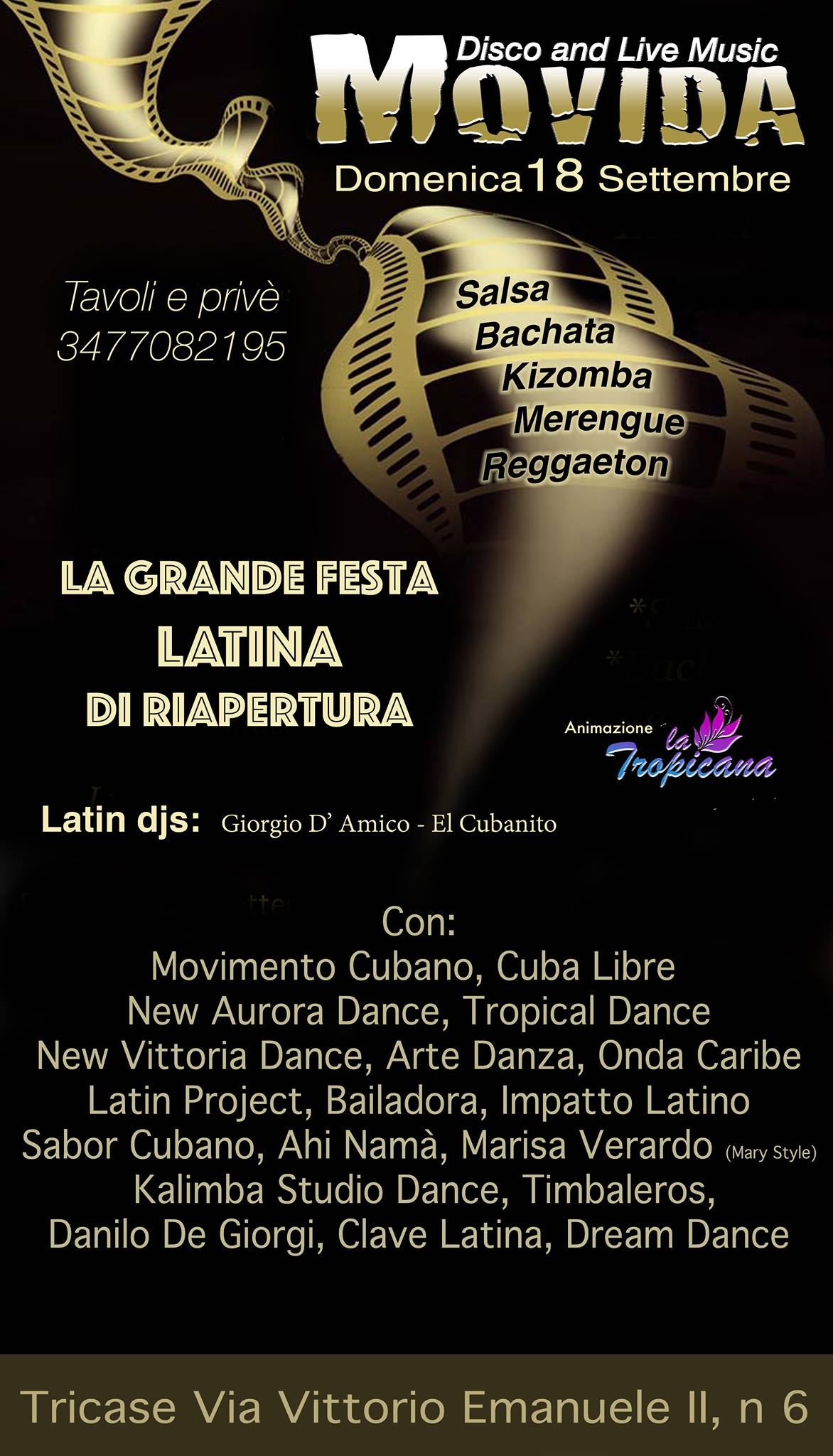 Prima Domenica Latina al Movida Tricase