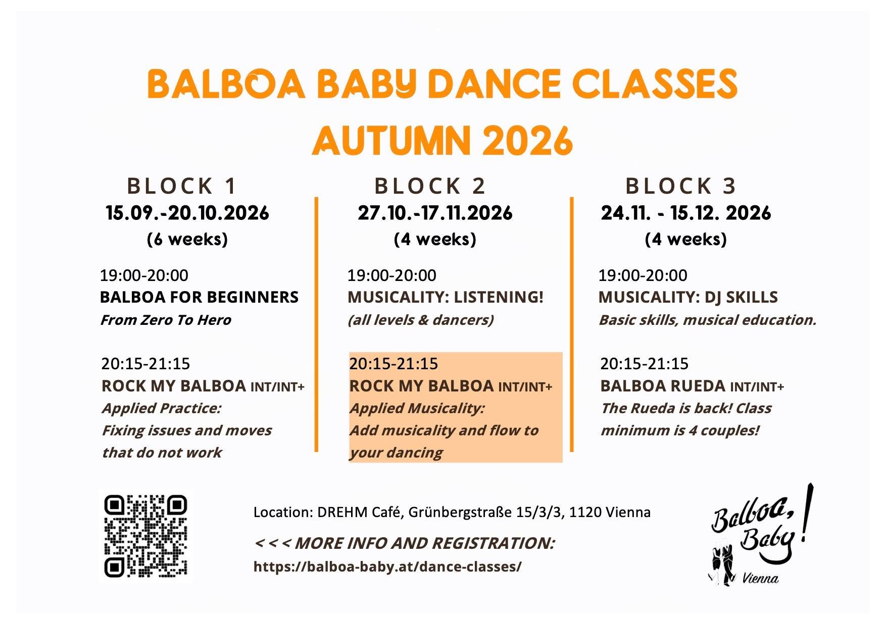 Balboa Improver Int Int+ Classes: Applied Musicality