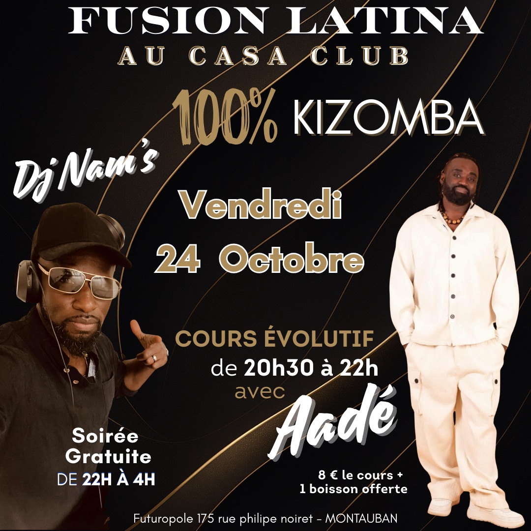 Soirée 100% By Fusion Latina au Casa Club