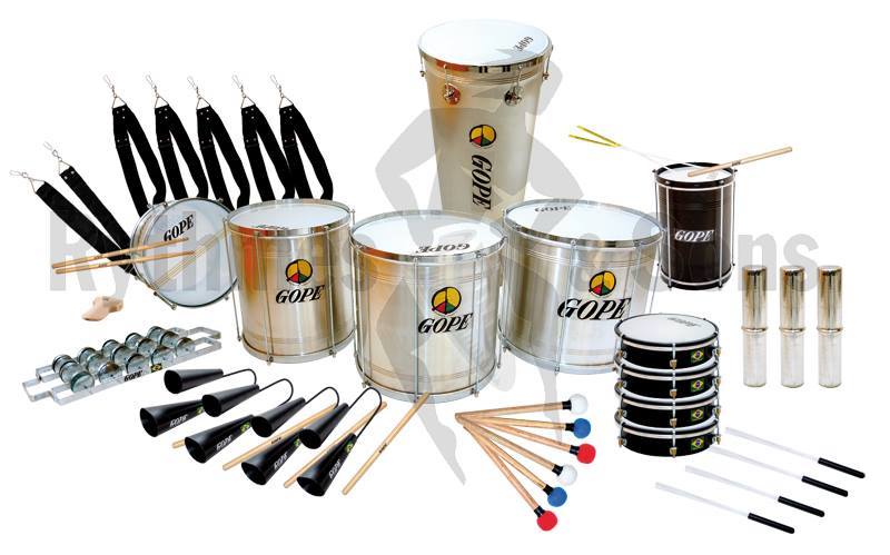 Prova på samba slagverk med Unidos do Samba och Filhos do Samba