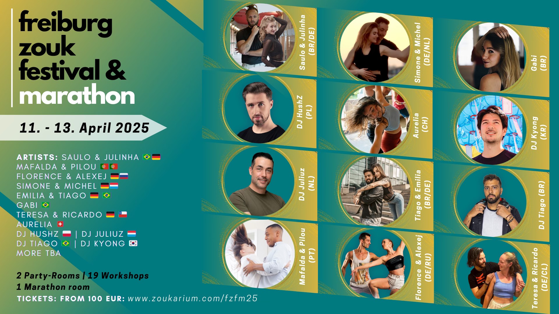 Freiburg Zouk Festival & Marathon 11. - 13. April 2025