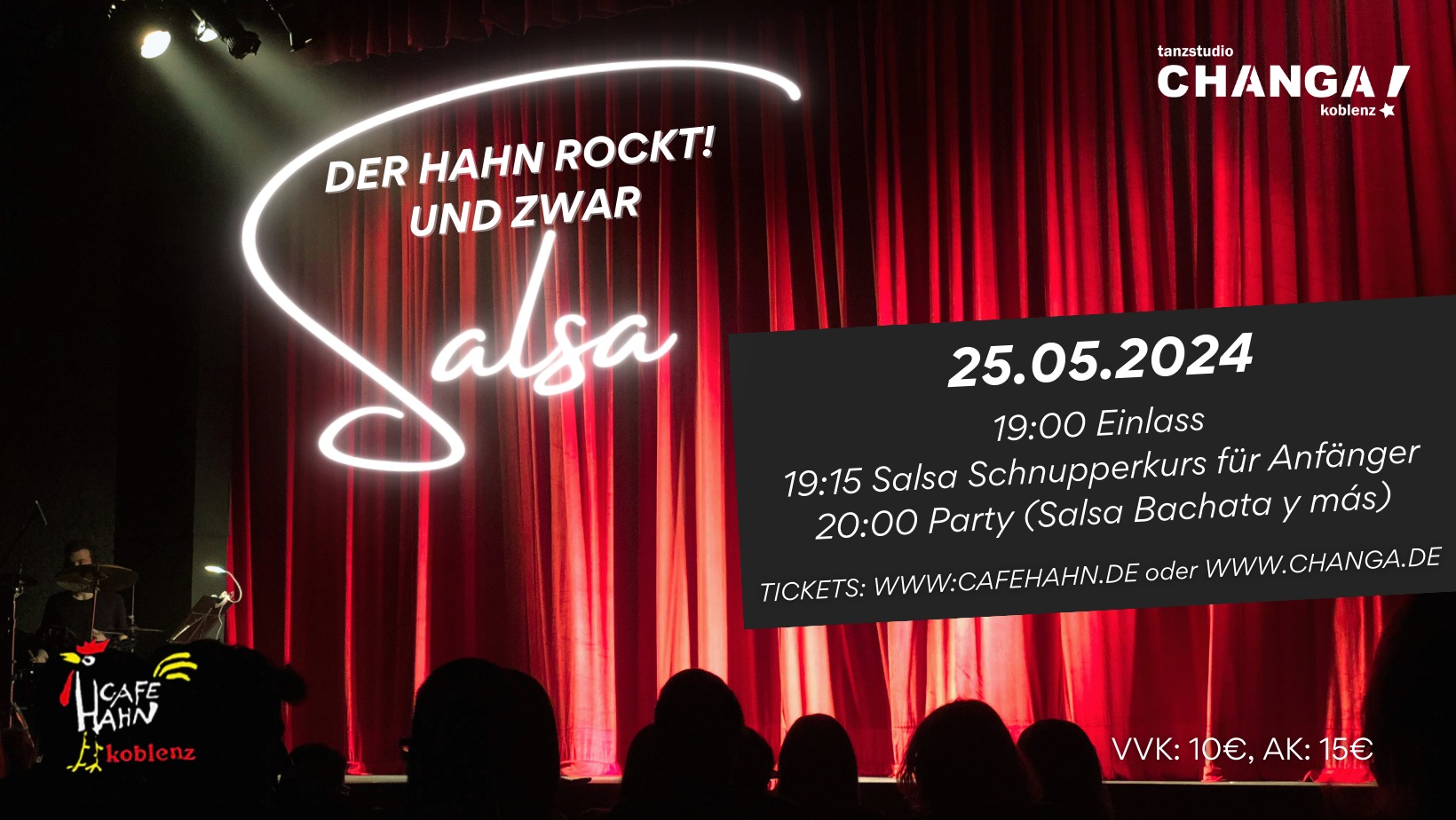Der Hahn rockt und zwar Salsa