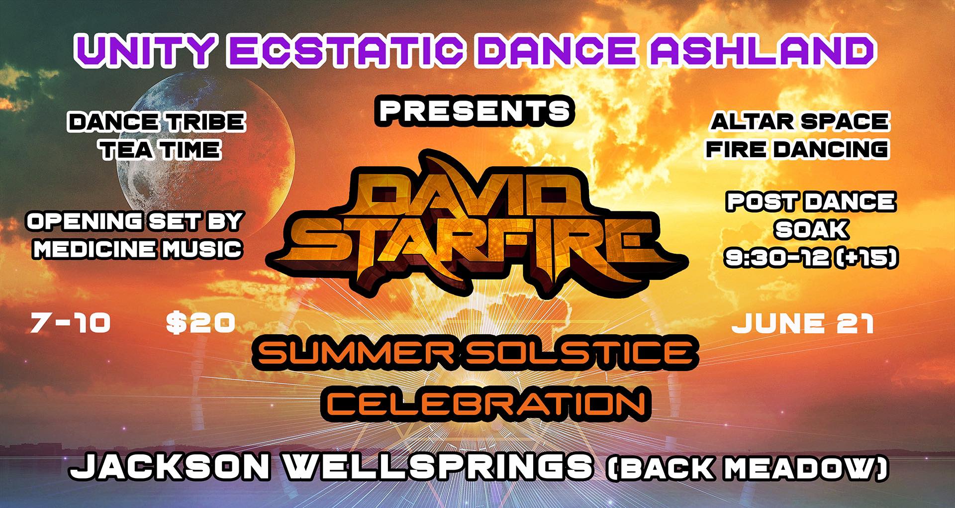 DAVID STARFIRE & MEDICINE MUSIC ~ Unity Ecstatic Dance Ashland