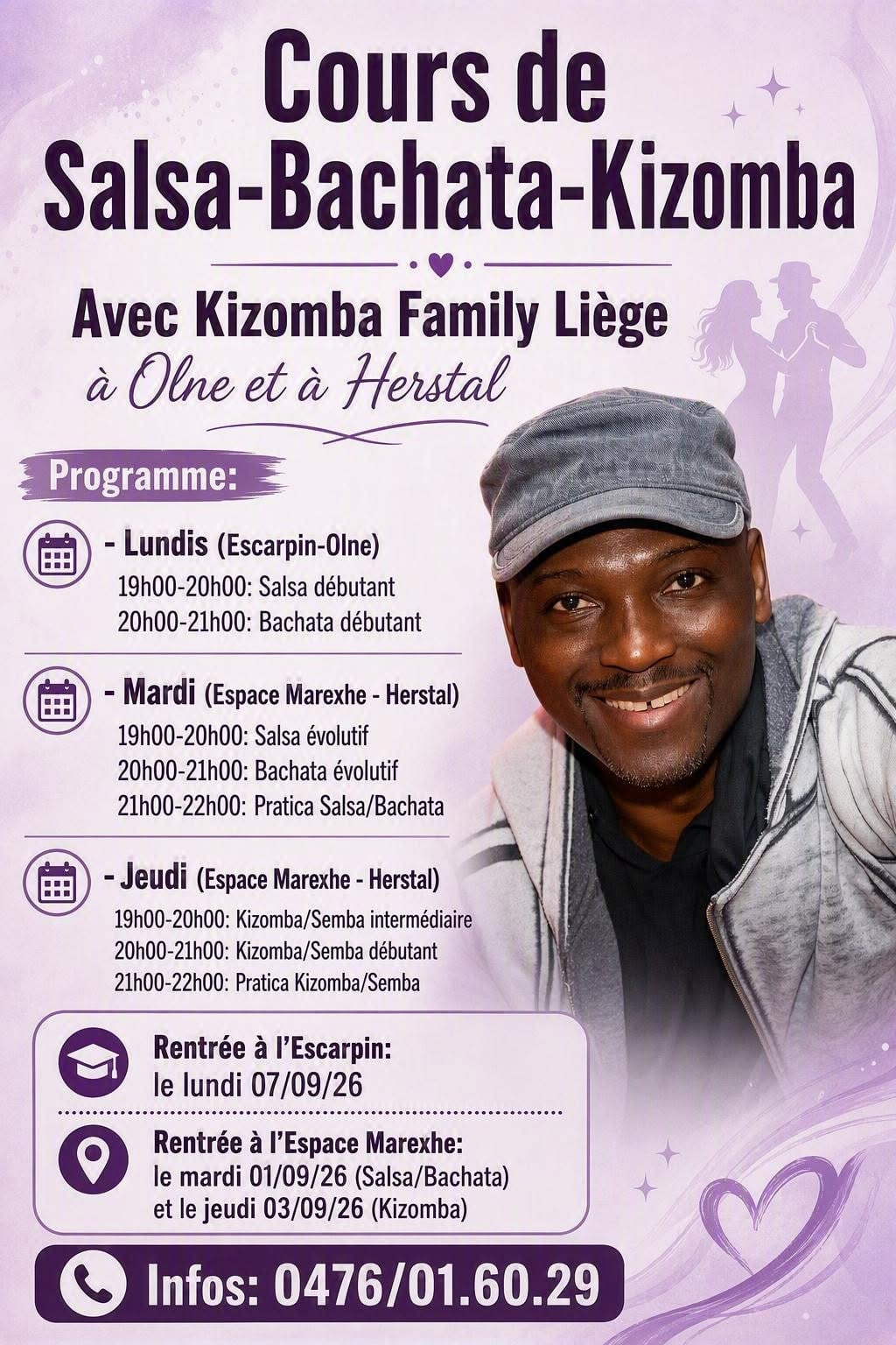 Cours de Salsa, Bachata & Kizomba_Semba - Espace Marexhe Herstal