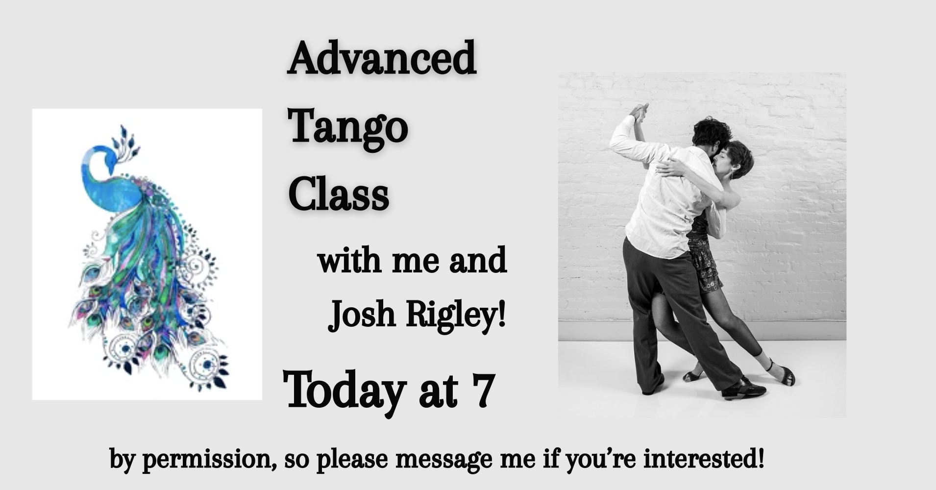 Advanced Tango Class by Rebecca ~ with Josh Rigley!