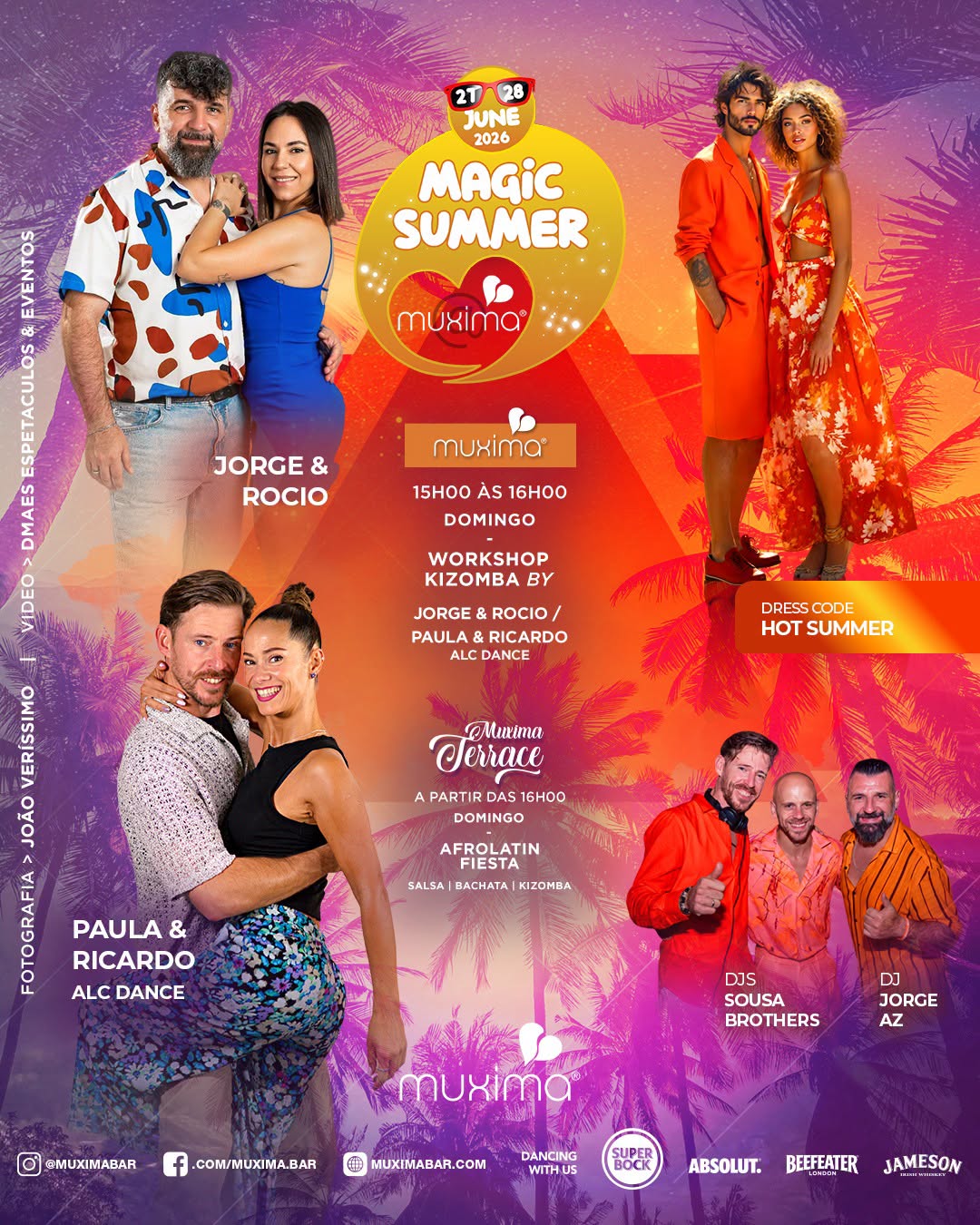 Domingo 28 JUN ► MAGIC SUMMER 2026 @ MUXIMA TERRACE