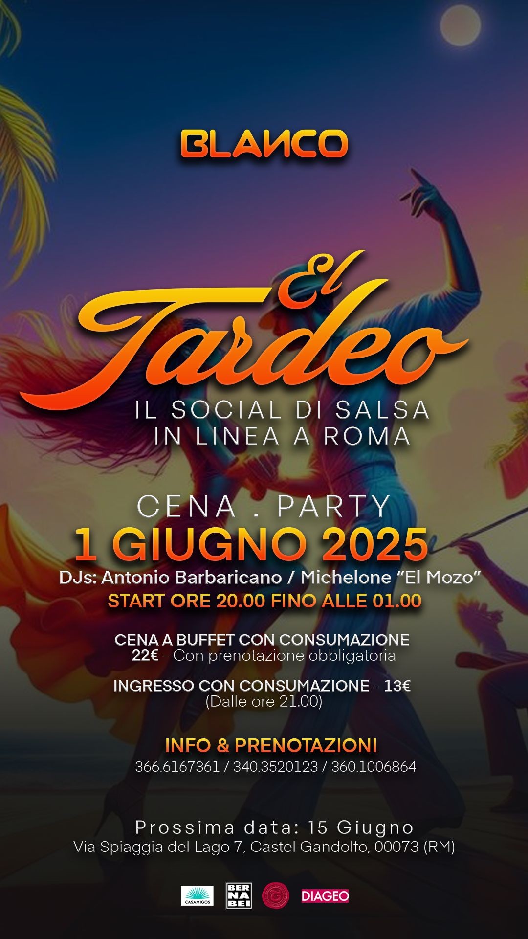 "El Tardeo" il Social di Salsa in Linea a Roma