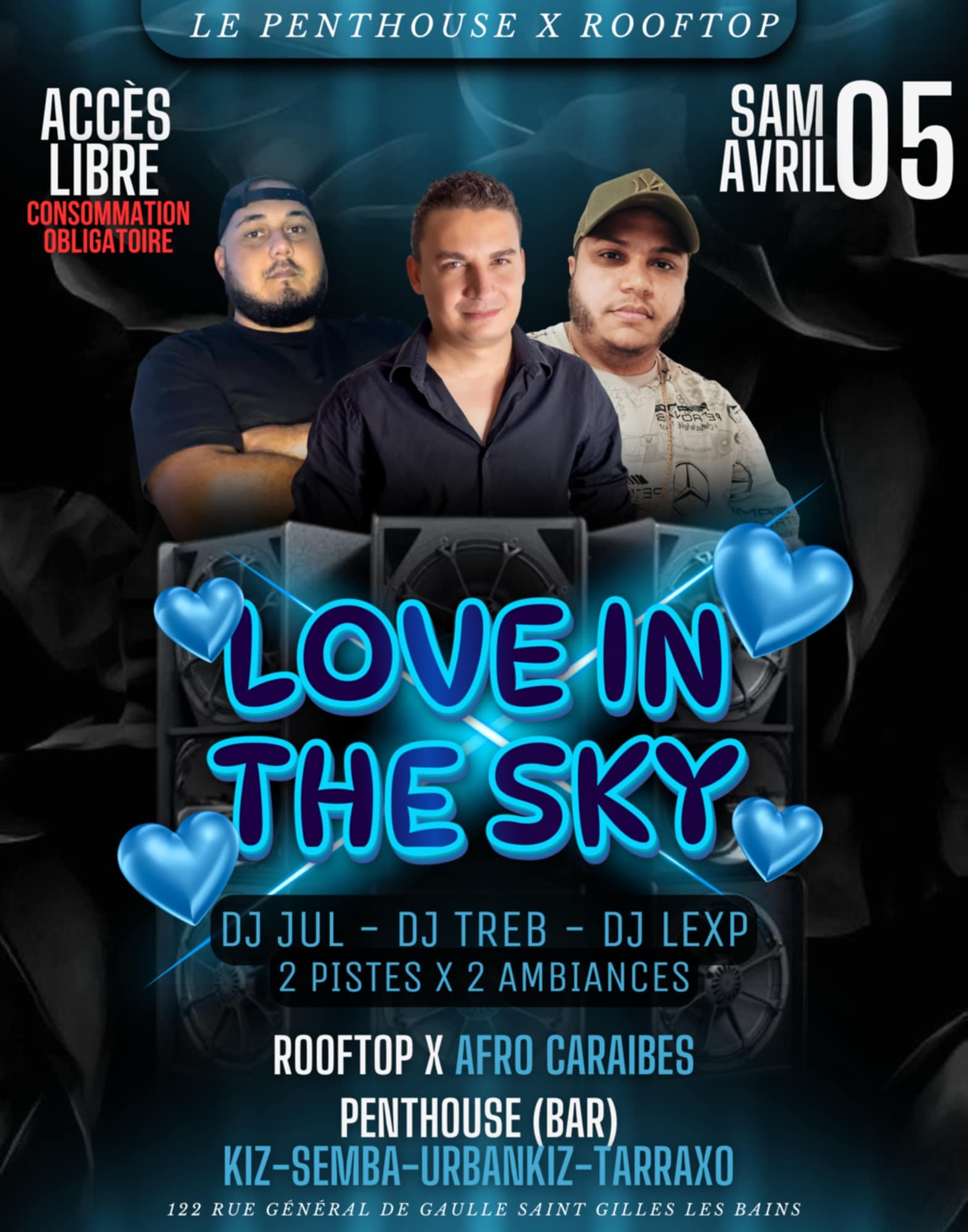 ✨️ LA SOIRÉE KIZOMBA✨️ AFRO CARAÏBE ✨️ ROOFTOP × PENTHOUSE (ST GILLES 🇷🇪) 2 PISTE 2 AMBIANCES ✨️