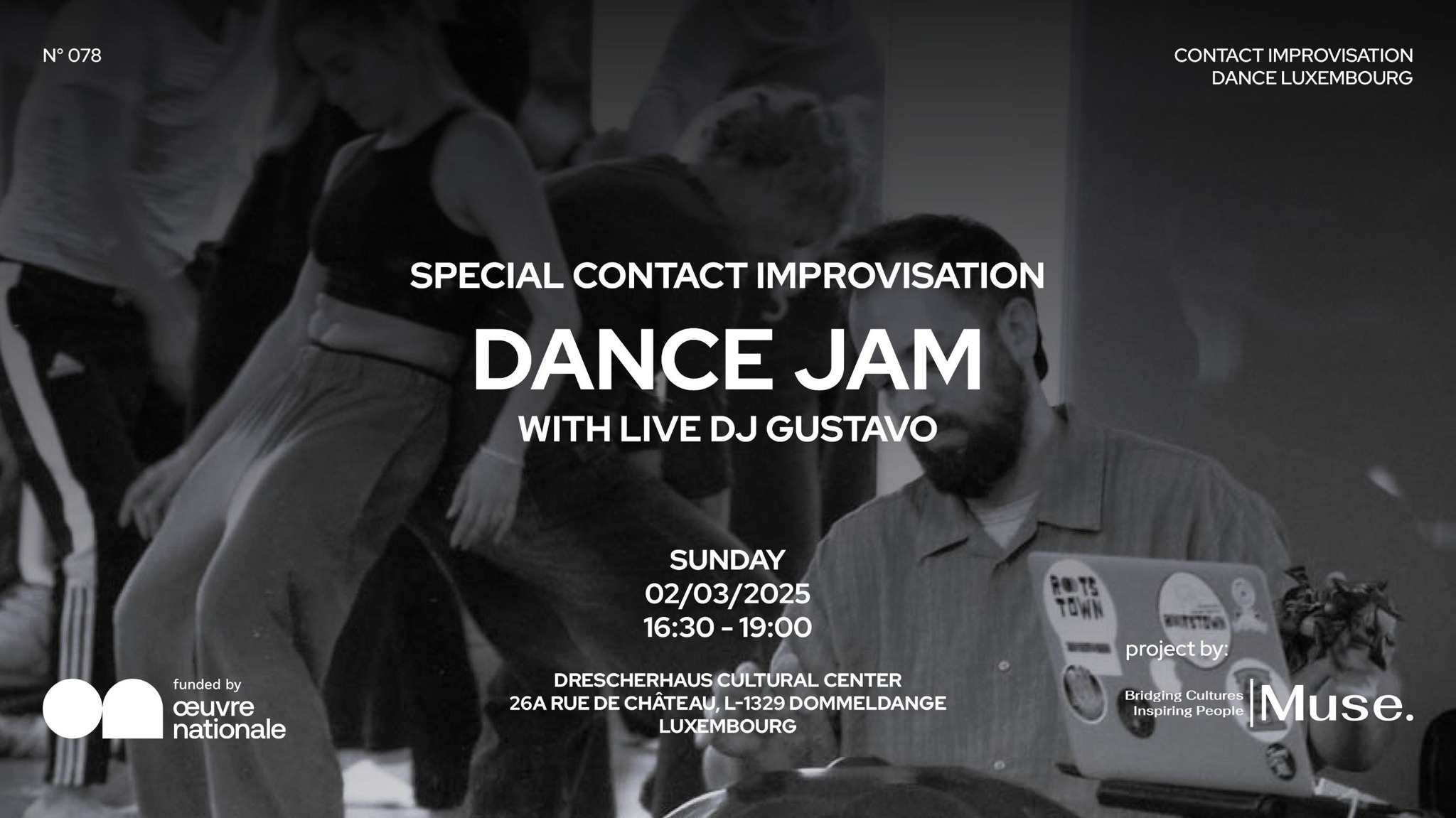 Special Contact Improvisation Dance JAM with LIVE DJ GUSTAVO