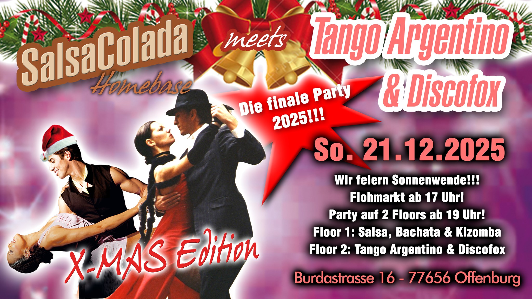 "SalsaColada meets Tango Argentino & Discofox" X-Mas Edition in Offenburg