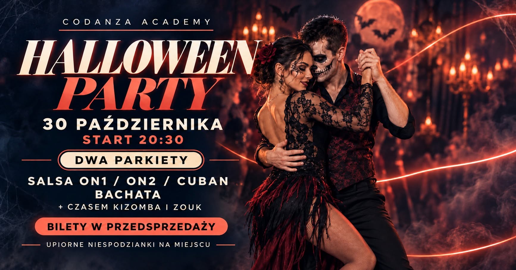 Halloween Party - Upiorna salsowo-bachatowa noc 30 października! Codanza Academy