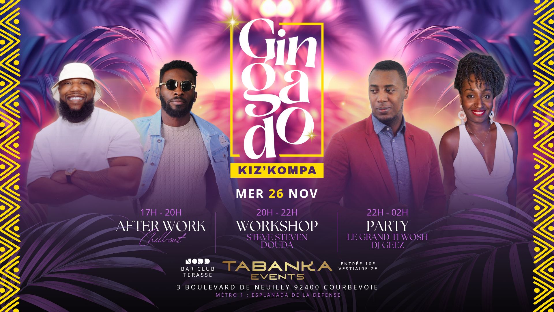 GINGADO KIZ'KOMPA Paris La Défense les mercredis