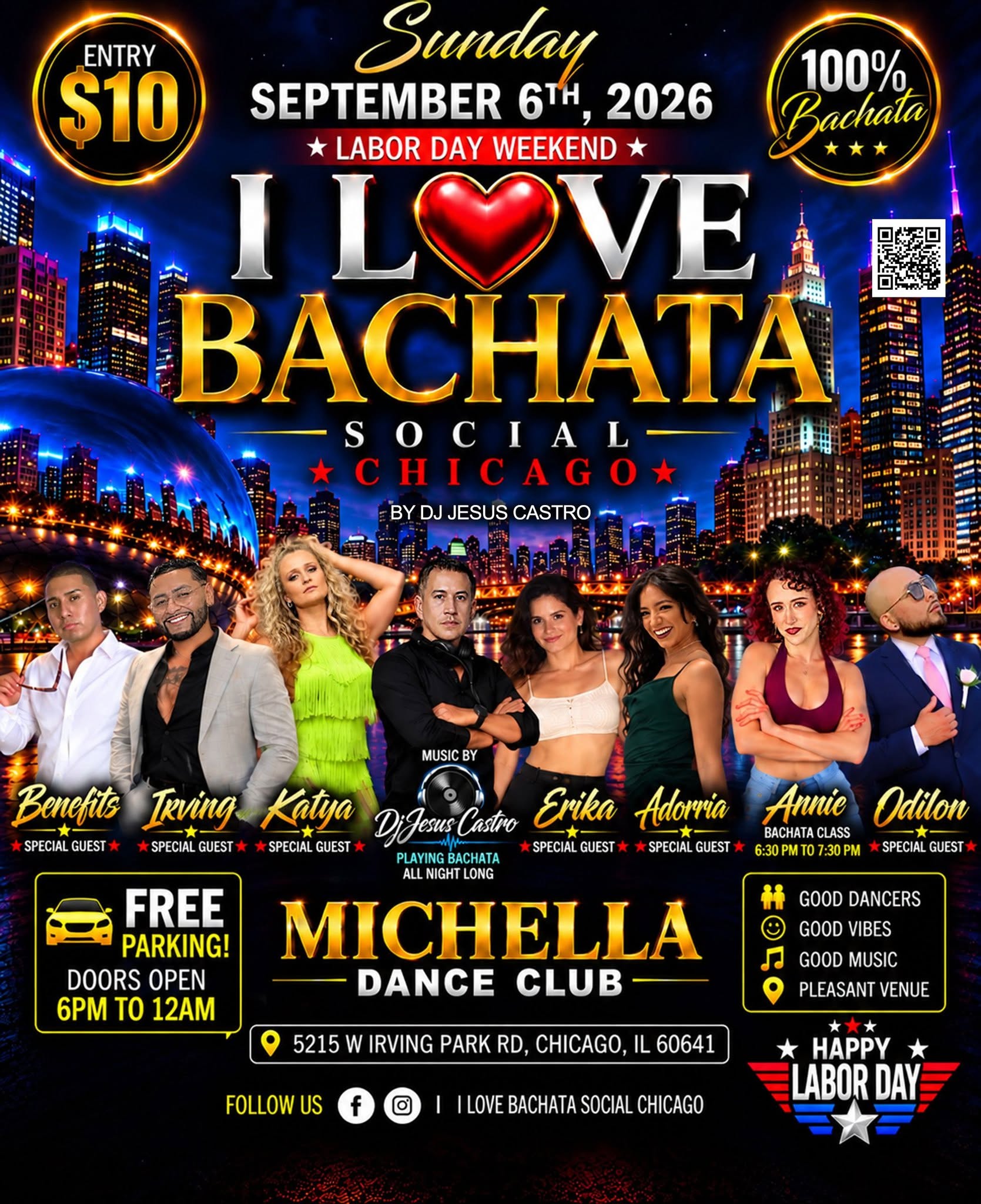 I Love Bachata Social Chicago Labor Day