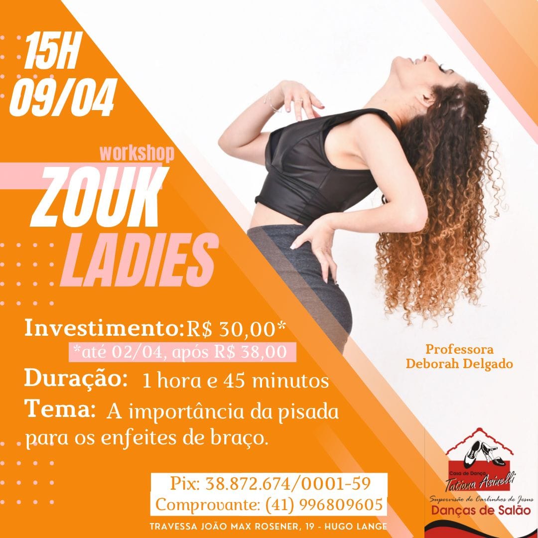 Workshop Zouk Ladies com Débora Delgado