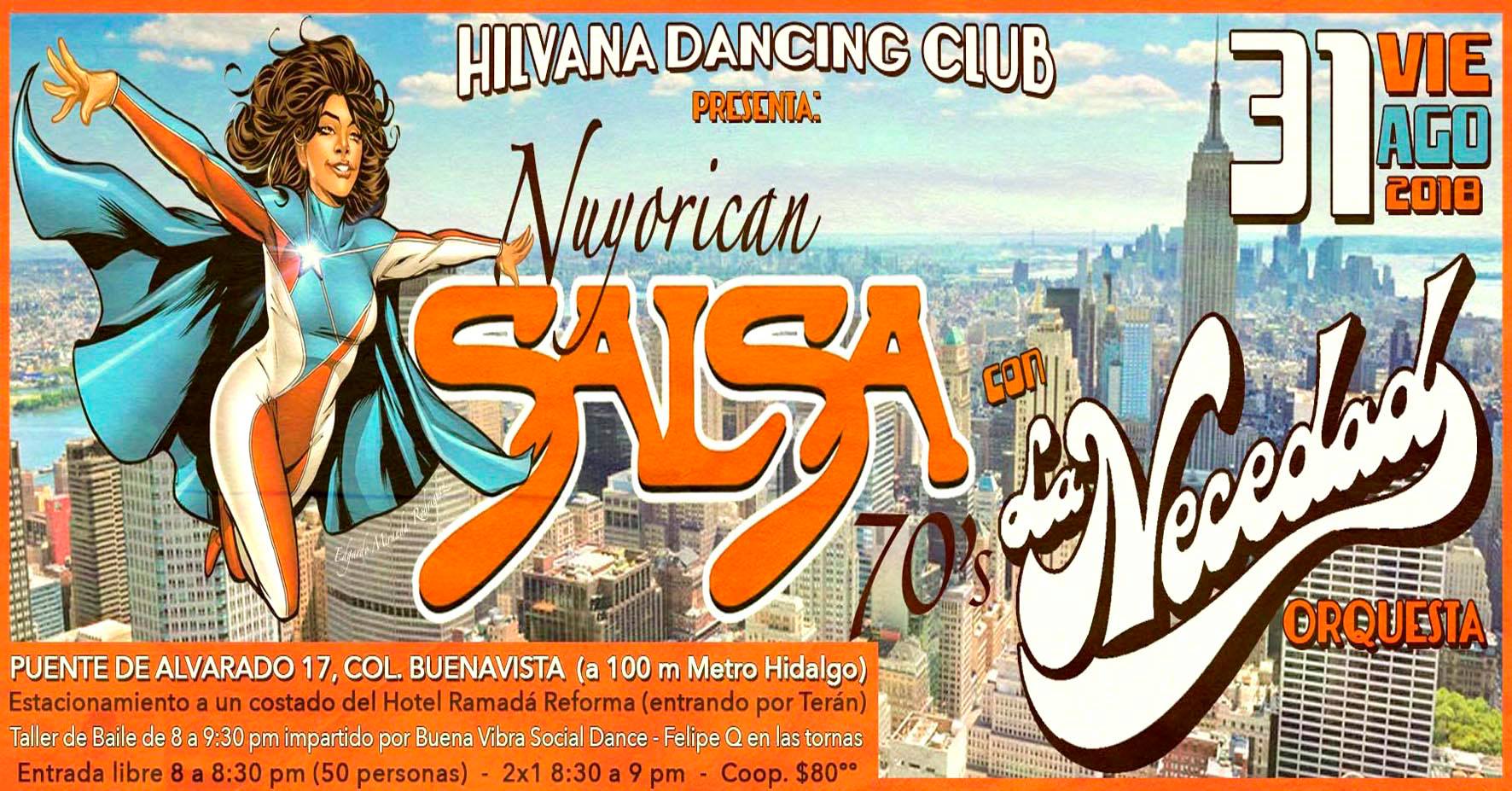 VIE 31 AGO - La Necedad Orquesta, Salsa brava en el Foro Hilvana