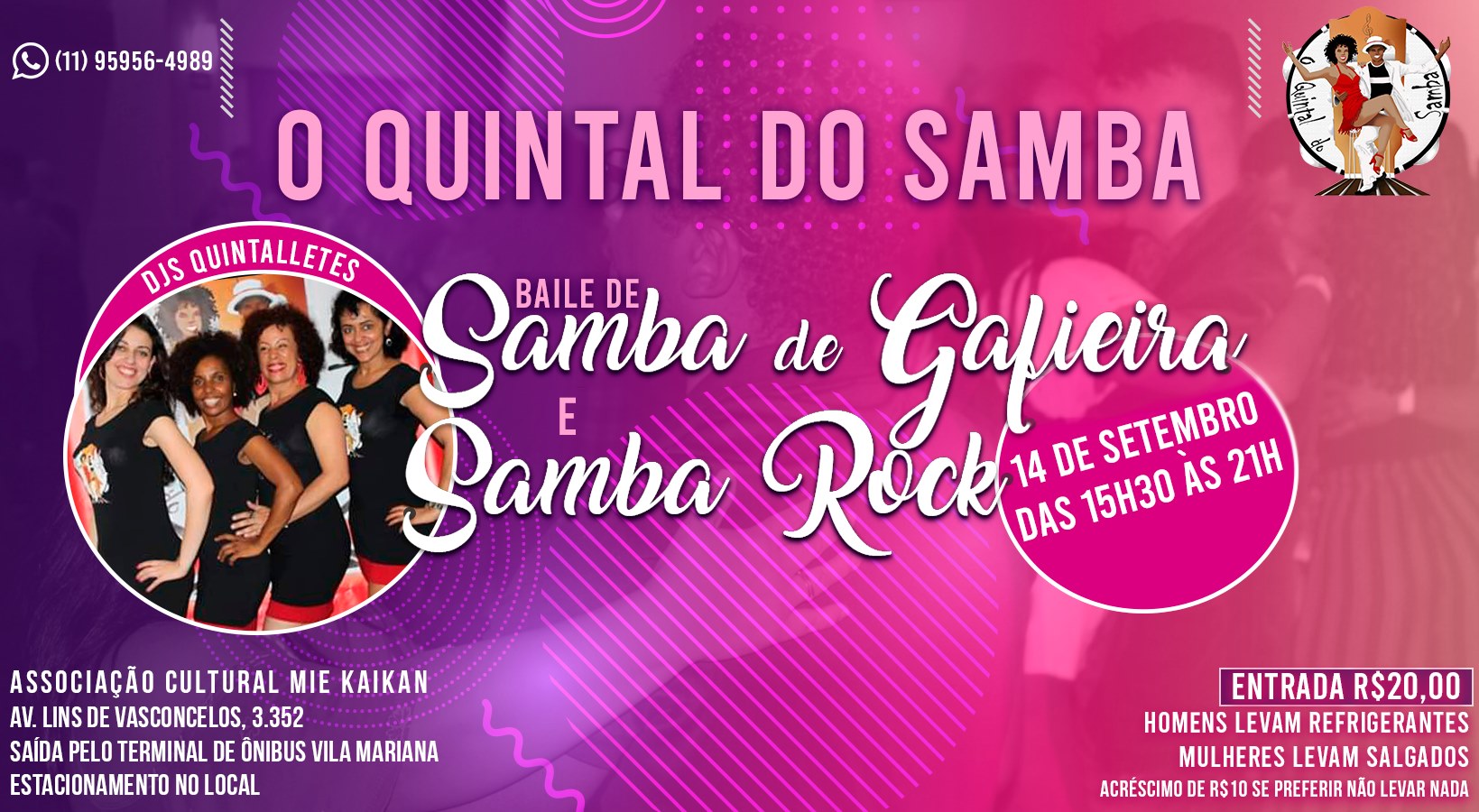 Baile de Samba de Gafieira e Samba Rock