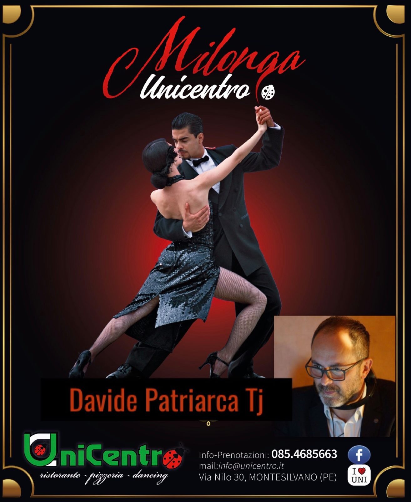 Milonga Unicentro - venerdì 10 gennaio - Davide Patriarca Tj