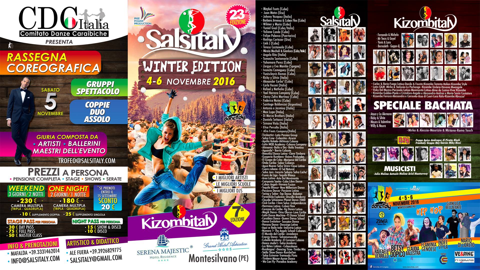 Salsitaly Winter 23Ed. 4- 5- 6 Novembre 2016 Montesilvano PE