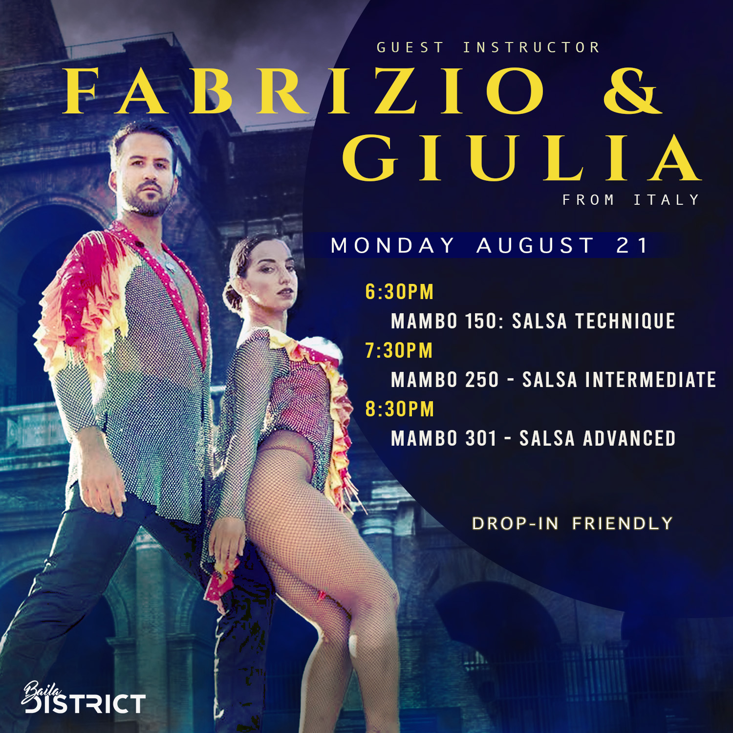 Fabrizio & Giulia Guest Salsa Workshops